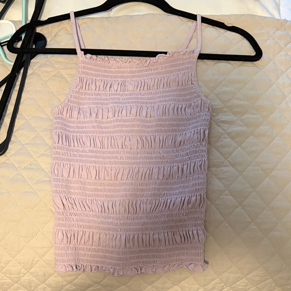 H&M Light Purple Smocked Camisole